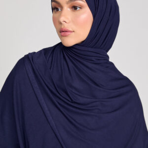 Soft Jersey Orna & Hijab for Women Teal Blue