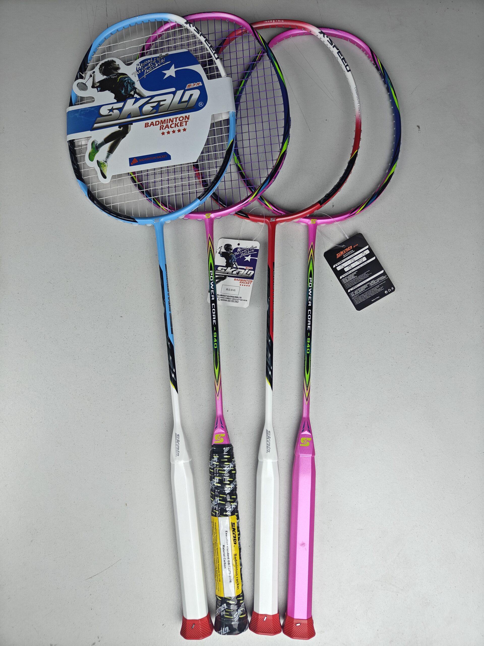 Skalo Badminton Racket ফুল কমপ্লিট + গ্রিপ, ফেদার ফ্রী - Image 3