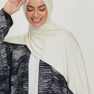 Soft Jersey Orna & Hijab for Women Cream