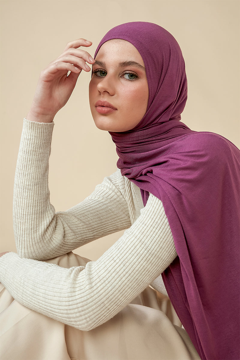 Soft Jersey Orna & Hijab for Women Peyaz Color
