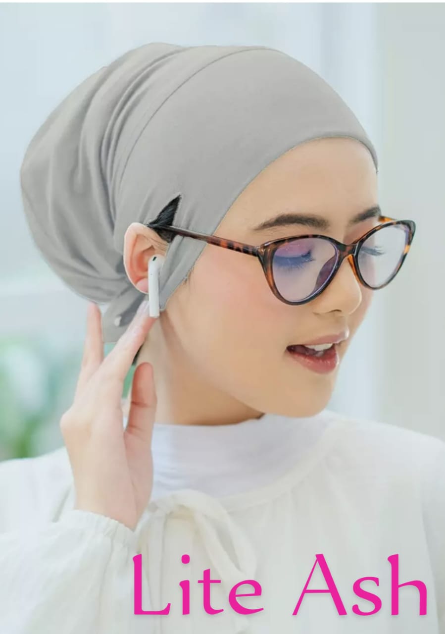 Soft Jersey Inner Cap Lite Ash