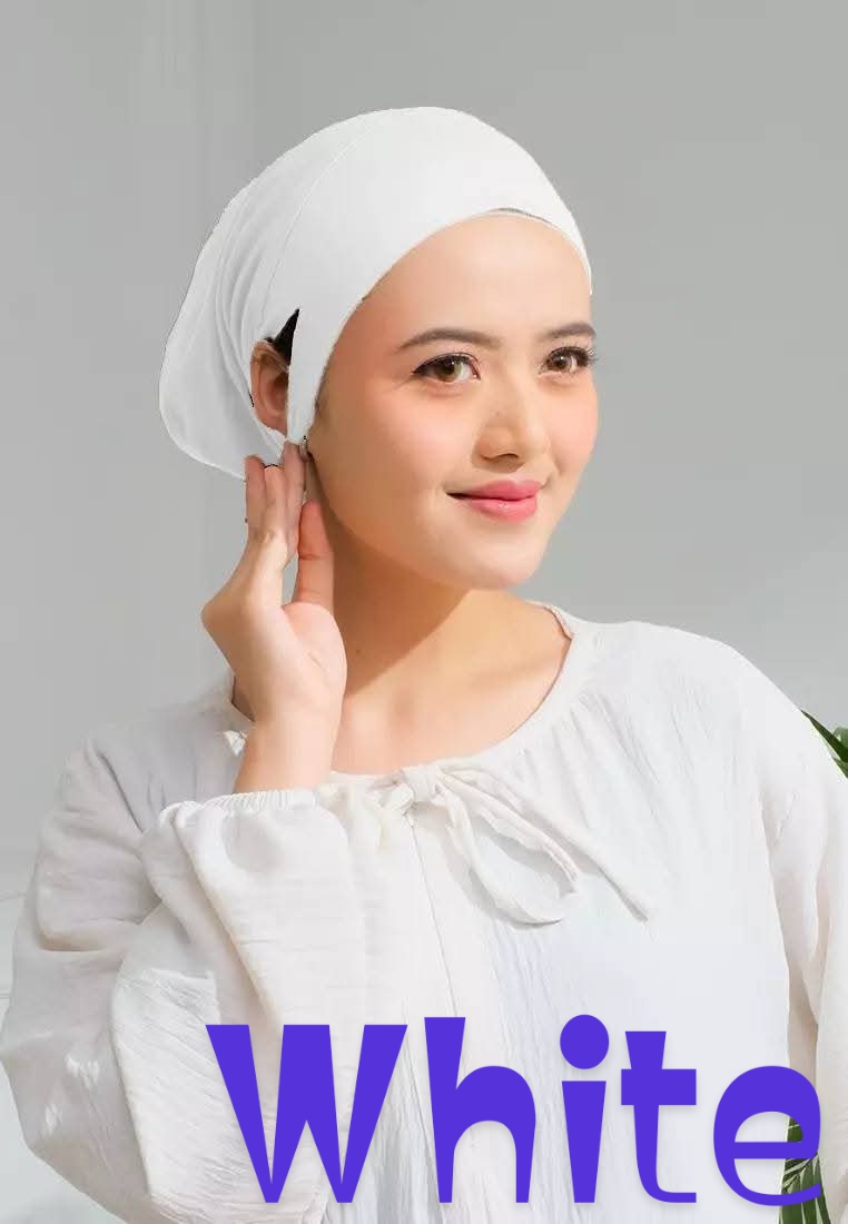 Soft Jersey Inner Cap White